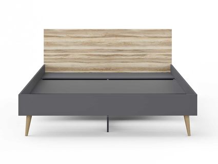 Кровать Сонум Ines Ясень ориноко + графит 140х190