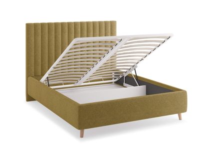 Кровать Сонум Amanda Рогожка Деним (с подъемным механизмом) 80х190