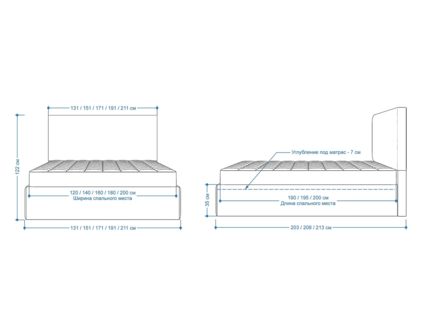 Кровать Lonax Фелиса велюр Dolly-2 (с подъемным механизмом) 160х195