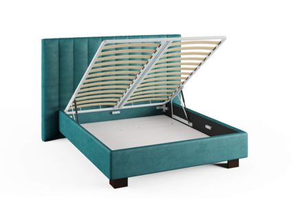 Кровать Сонум Barbara Кашемир Синий (с подъемным механизмом) 200х190