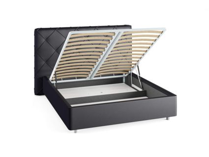 Кровать Сонум Manhattan Экокожа Белая (с подъемным механизмом) 160х190