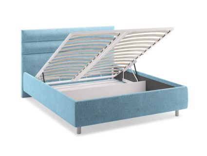 Кровать Сонум Linda Микровелюр Бежевый (с подъемным механизмом) 160х190