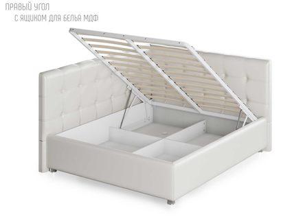 Кровать Nuvola Sabina угловая Velutto 22 (с подъемным механизмом) 200х200