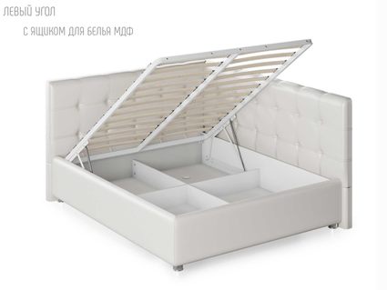 Кровать Nuvola Sabina угловая Velutto 22 (с подъемным механизмом) 200х200