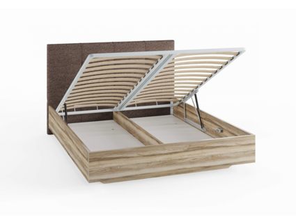 Кровать Сонум Victoria Ясмунд + Кашемир Бежевый (с подъемным механизмом) 80х190