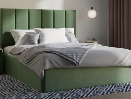 Кровать Lonax Милана велюр Dolly-13 (с подъемным механизмом) 200х195