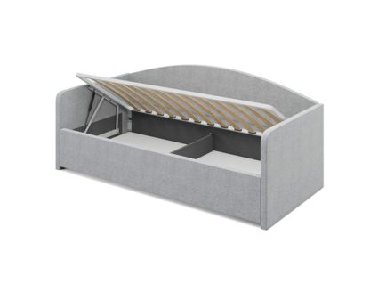 Кровать Сонум Uno Рогожка Деним (с подъемным механизмом) 80х190