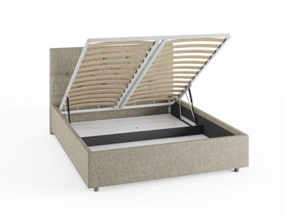 Кровать Сонум Bari Кашемир Серый (с подъемным механизмом) 80х200